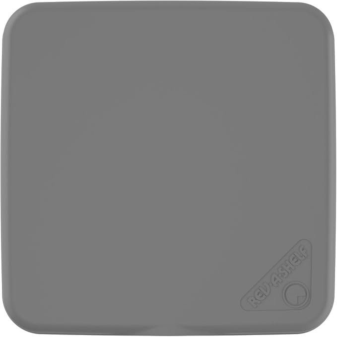 Rev-A-Shelf 27 Qt Under Sink Garbage Can Lid for Base Kitchen and Bathroom Cabinet, Replacement Plastic Trash Bin Lid Only, Grey, RV-1024-LID-14-1