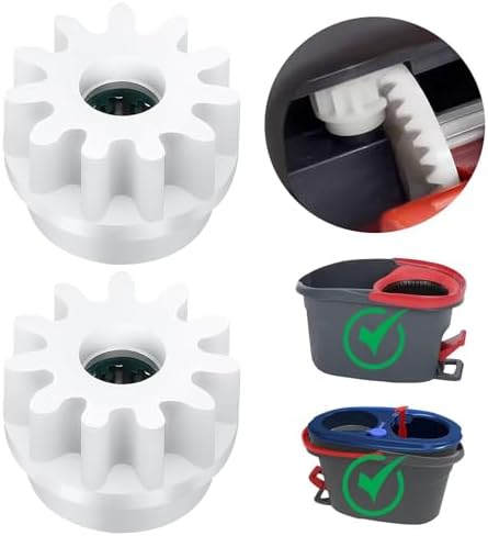 Pedal Bearing Replacement for O-Cedar Spin Mop Bucket, One-Way Gear, 2-Pack | Mop bucket repair kit fits EasyWring 1-Tank & RinseClean 2-Tank; nylon/stainless, 1 x 0.67 in, 0.35-in bore. Verify size.