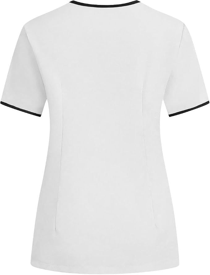 Housekeeping Uniforms - Women Lightweight Stretchy Scrubs for Cleaning Job, Breathable & Easy Care & Moisture-Wicking