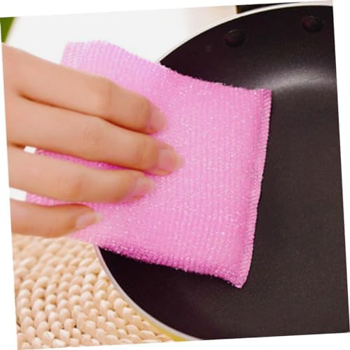 ULTECHNOVO 20pcs Non Scratch Kitchen Scouring Pads Reusable Dish Sponges for Washing Dishes Soft Nylon Scrubbers Multipurpose Cleaning Pads for Pots Pans and Hard Surfaces Random Color