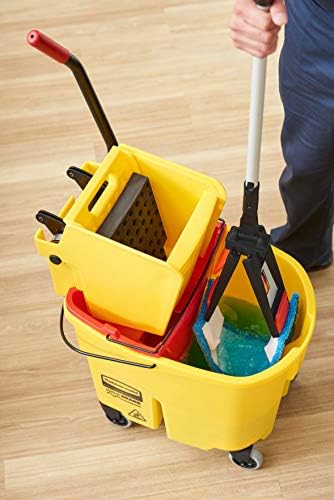 Rubbermaid Commercial Products Microfiber Adaptable Flat Mop Wringer Insert for WaveBrake Side-Press Wringers, No Assembly, for Heavy-Duty Cleaning/Hardwood/Tile/Laminated Floors (Pack of 2)