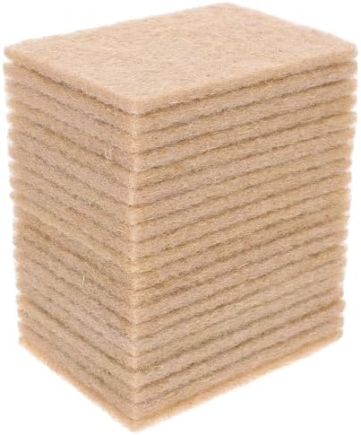 20pcs Sisal and Polyester Scouring Pads Non Scratch Kitchen Scrubber Reusable Cleaning Pads Removes Grime for Appliances and Household Surfaces in Kitchen and Workshop
