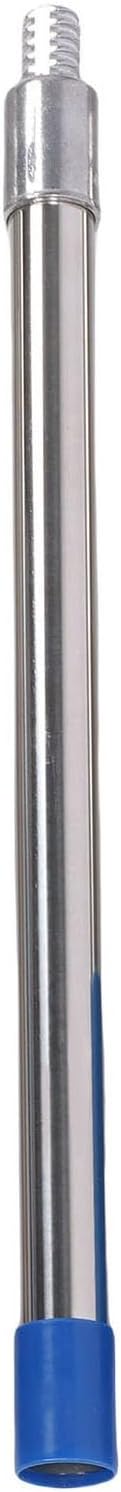 Jiawu Deck Brush, 30cm Heavy Duty Telescopic Handle Wire Brush, Floor Scrubber with Stainless Steel Head for Deck Concrete Garden Garage Patio (160cm)