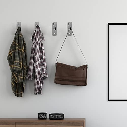 30pcs Wall Mounted Heavy Duty Metal Single Hooks Home Storage Organizer Hanger Stainless Steel Hooks (2/4/6inch)