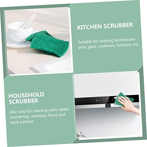 COLLBATH 6Pcs Household Scrubber Multipurpose Non Scratch Scour Pads for Kitchen Cleaning Reusable Dish Scrubber for Cookware Pots and Furniture