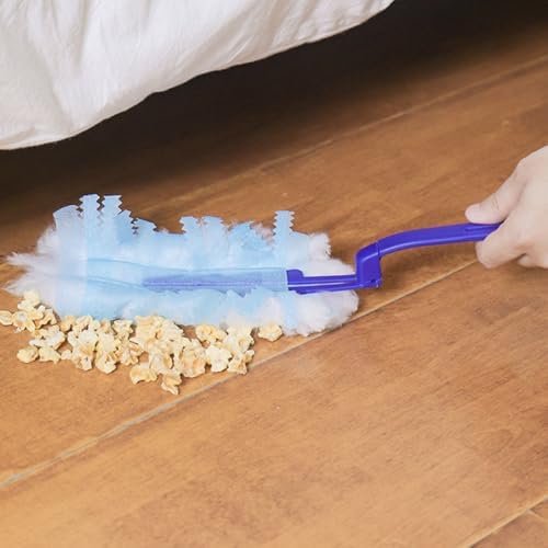 Abaodam Electrostatic Duster with Handle 11pcs Set, Disposable Cleaning Brushes with 10 Replacement Cloths for Home Dusting, Window and Furniture Cleaning Tools for Housekeeping