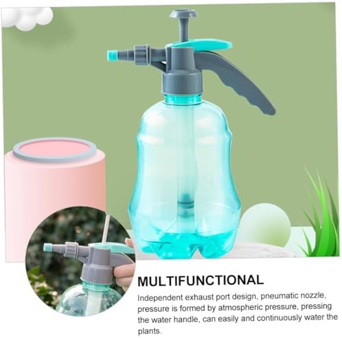 Pneumatic Water Spray Bottle with Ergonomic Grip Plastic Outdoor for Flower Watering and Plant Care Hand-pressurized for Continuous Use Random Color