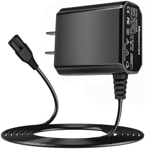 2Prong 9V Charger for KOOKIRO KS-2615 KS2615 Cordless Shower Cleaning Brush | Charging 7.4V 2500mAh Electric Spin Scrubber 2-Prong 9VDC DC9V AC/DC Adapter Power Supply Cord Cable