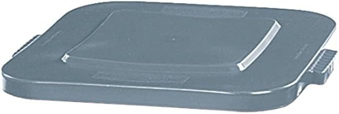 Rubbermaid Commercial Products BRUTE Square Bin Storage Container Lid, 40-Gallon, Gray