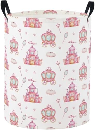 Baby Laundry Basket Baby Nursery Hamper Kids Laundry Basket Toy Storage Bin for Boys Room Decor Gift Baskets for Bedroom Bathroom(Castle)