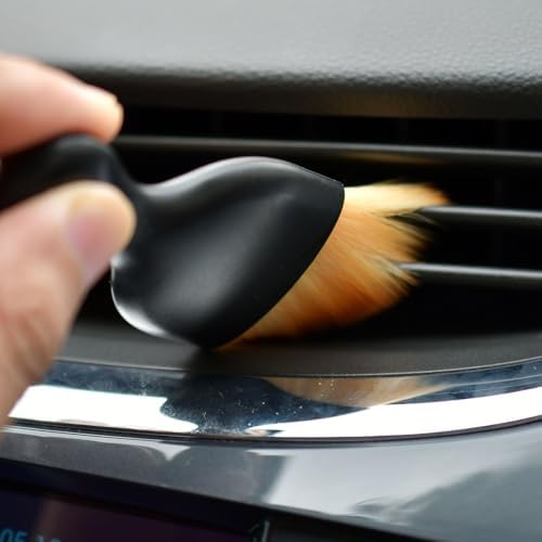 4Pack Car Detailing Brush for Car Infotainment Screen and Air Vents | Soft Bristle Cleaning Brush for Dashboard, Buttons, Leather, Skylight, Soft bristles and Scratch-Free Car Accessories