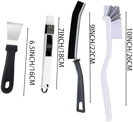 17Pcs Crevice Cleaning Brush Tool Multifunctional Hard Bristle Gap Cleaning Supplies for Bathroom Grout Sink Bathtub Shower Corner Kitchen Toilet Window Track Brushes Small Spaces