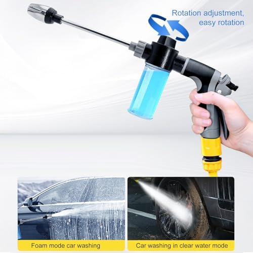 Aquoxis Pressure Washer, 15X More Powerful Extreme Water Pressure Tool with Steel Power, Qinux Aquoxis Sprayer for Waterpipe, High Pressures Water Jet with Foam Pot, Generic Aquaxis Aqui Green E