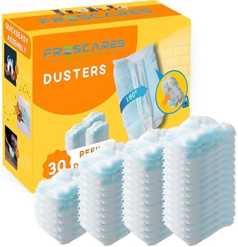 Duster Refills Static Dust Removal Compatible with Swiffer for Dusting 30ct | Disposable Alternative Replacement Head for Swiffer Duster Refills,for Dusting Electronics,Furniture,Blinds,Ceiling Fans