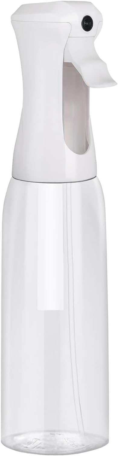 VIGOR PATH Continuous Mist Clear Spray Bottle 500ml Fine Mist for Hair | Ultra Fine Atomizer Leak Proof Ergonomic Construction 360 Refillable