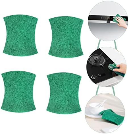 COLLBATH 6Pcs Household Scrubber Multipurpose Non Scratch Scour Pads for Kitchen Cleaning Reusable Dish Scrubber for Cookware Pots and Furniture