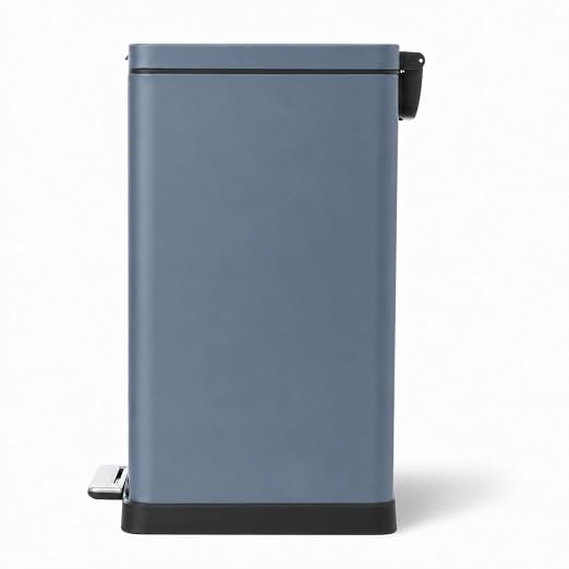 Home Zone Living 12 Gallon Kitchen Trash Can with Slim Fit Design