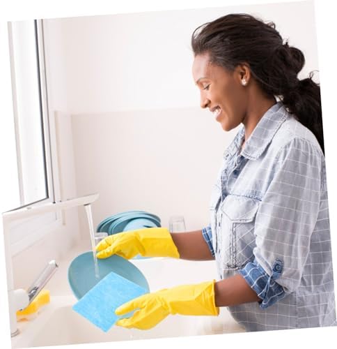 Ciieeo 30Pcs Non Scratch Scrub Pads for Dishes Pots and Pans Heavy Duty Absorbent Scrubbers for Effortless and Stubborn Removal