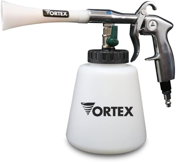 HI-TECH Vortex I Air Cleaning Gun – Deep Cleans Auto Interiors & Exteriors – Compressed Air Powered – Car Detailing Tool for Dirt, Dust, Grime & Stains