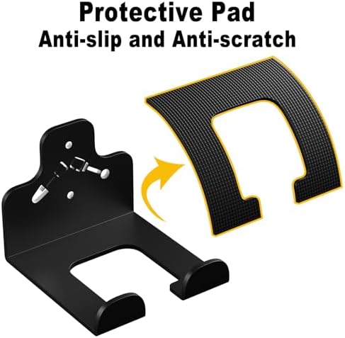 Garage Organizer Trimmer Rack Wall Mount, Weedeater Hanger, Black, 2 Pack | Heavy Duty Garage Power Tool Hanger,Weed Wacker Holder Wall Mount for Grass Trimmer,Hedge Trimmer,Garage Trimmer,Garden Tools