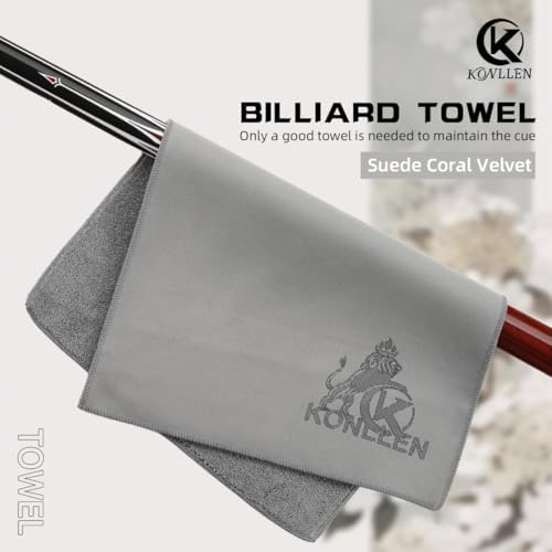 KONLLEN Pool Cue Cleaning and Maintenance Accessories | Choose sprays, wipes, towels, wax, powder, or maple shaft pads for everyday billiard cue care.