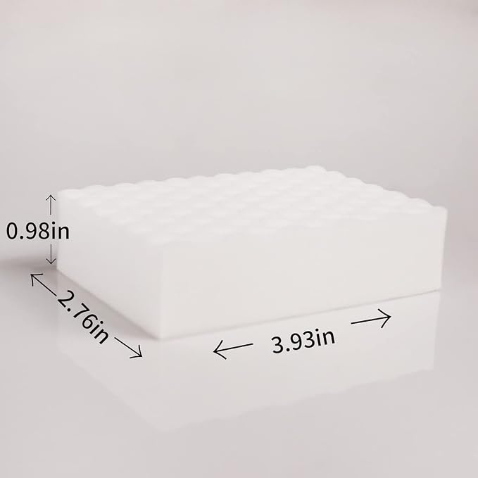 Magic Sponges Eraser,10 Pack Melamine Sponge in Bulk,2X Density,Long Lasting,Cleaning Sponge for Kitchen, Bathroom,Bathtub, Sink,Furniture, Wall Cleaner (White, 3.93x2.76x0.98in) | Long Lasting,Cleaning Sponge for Kitchen,Bathroom,Bathtub,Sink,Furnitur...