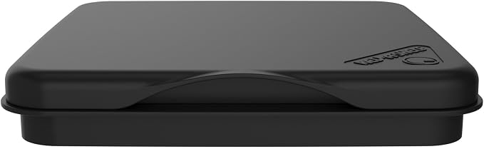Rev-A-Shelf 27 Qt Under Sink Garbage Can Lid for Base Kitchen and Bathroom Cabinet, Replacement Plastic Trash Bin Lid Only, Black, RV-1024-LID-18-1
