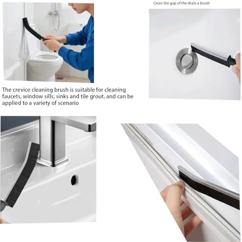 16 Pcs Crevice Cleaning Brush Set Multifunctional Hard Bristle Gap Cleaning Supplies Tool for Kitchen Window Track Grout Shower Cup Sink Corner Toilet Bathroom Cleaning Brushes Small Spaces