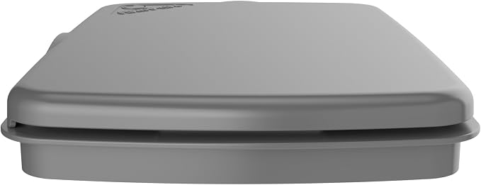Rev-A-Shelf 32 Qt Under Sink Garbage Can Lid for Base Kitchen and Bathroom Cabinet, Replacement Trash Bin Lid Only, Metallic Silver, RV-32-LID-17-1-40