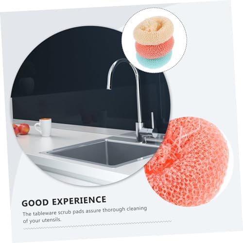 Hemoton 10pcs Dish Scrubbers Scratch-Resistant Kitchen Cleaning Pads for Dishes and Utensils Versatile Plant Scrubbers for Efficient Dishwashing