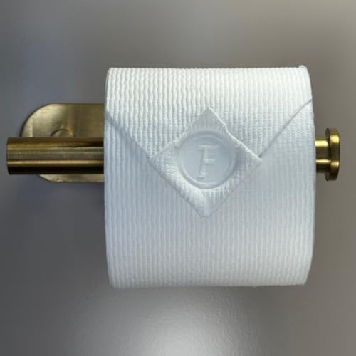 Toilet Paper Stamp Alphabet (Letter F) - Add a Unique Personal Touch to Your Bathroom Decor! Enhance Home Decor. Ideal for Housekeeping, Hotels, Rentals, Home Staging Decor
