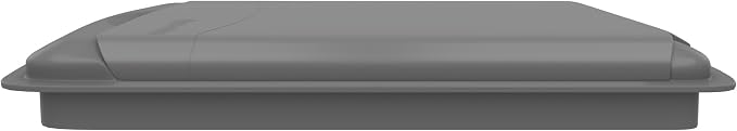 Rev-A-Shelf 50 Qt Under Sink Garbage Can Lid for Base Kitchen and Bathroom Cabinet, Replacement Plastic Trash Bin Lid Only, Silver, RV-50-LID-17-1