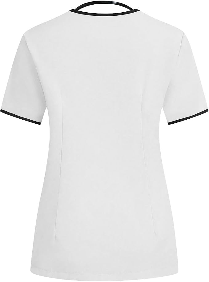 Housekeeping Uniforms - Women Lightweight Stretchy Scrubs for Cleaning Job, Breathable & Easy Care & Moisture-Wicking