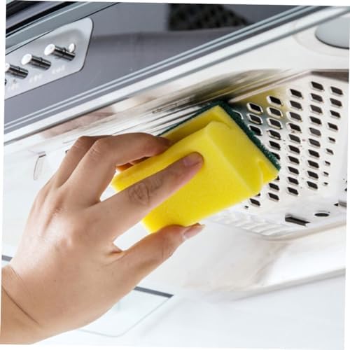 Ipetboom 10pcs Non Scratch Sponge Scrub Pads Kitchen Cleaning Sponges for Dishwashing Scratch Resistant Pot Scrubbers Multifunctional Bulk for Utensils and Surfaces