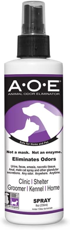 Odorcide Animal Odor Eliminator Spray – Ready to Use Pet Odor Eliminator for Strong Odor – Secretions, Spray, Feces & Urine Odor Eliminator – Safe, Non-Enzymatic Dog & Cat Odor Eliminator (8 oz)