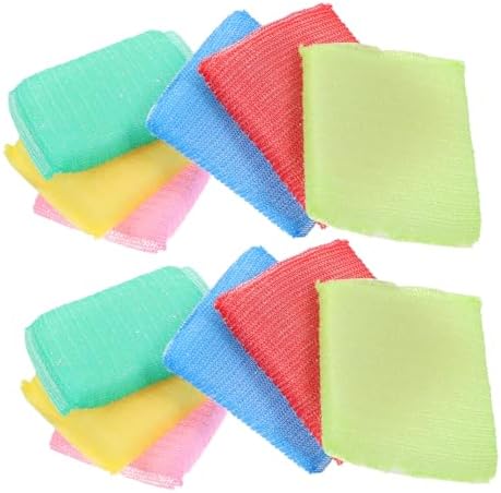 VALICLUD 12pcs Kitchen Scrubber Sponges Non Scratch Dish Scrub Pads for Hard Surfaces Superior Cleaning Power with Comfortable Use for Dishwashing