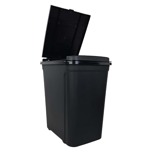 7.6 Gallon Touch Top Trash Can, Black Slim Rectangular Plastic Garbage Bin with Push Lid, Odor Block Waste Bucket Fits Standard 8-Gallon Bags for Kitchen Bedroom Office Dorm Bathroom