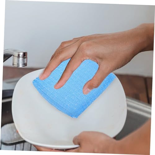 UKCOCO 12pcs Kitchen Dish Washing Scrubbers Non Scratch Cleaning Sponges Soft Nylon Scrub Pads for Dishes and Hard Surfaces for Versatile Household Use