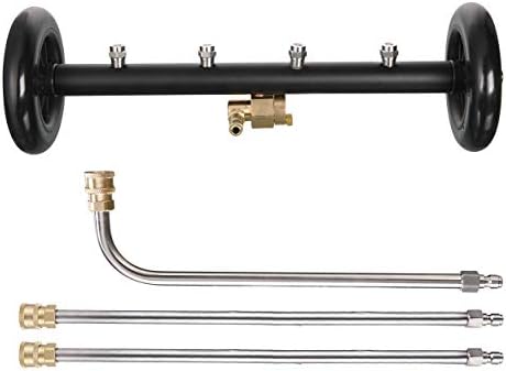 Tool Daily Dual-Function Undercarriage Cleaner 16 Inch, 3 Extension Wand | Underbody Car Wash Water Broom, Surface Cleaner for Pressure Washer, 4000 PSI