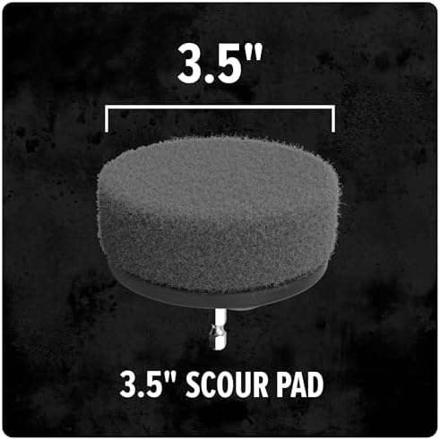 Dirt Devil Scour Pad Cleaning Set, 3 Piece, 3.5" Pads | For Use on Stainless Steel, Tubs, Showers, Metal and More, Extreme Dirt Build Up, Scouring Pad Drill Attachment for Cleaning