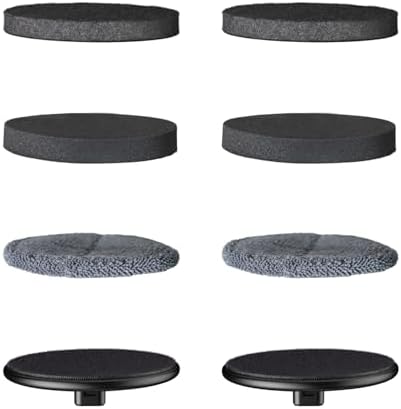 4 Pcs Replacement Pads for Fanttik Flip G9 Pro Electric Spin Scrubber, Suitable for Fanttik Flip G9 Pro Electric Scrubber Only, Brush Accessories for Bathroom, Shower, Kitchen Floor