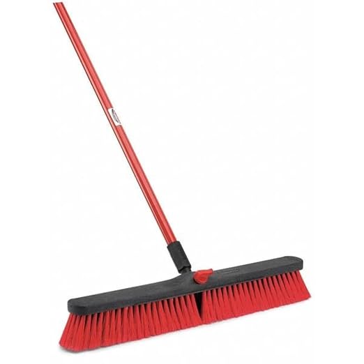 Libman 805 Multi-Surface Push Broom with Recycled Broom Fibers, 24"