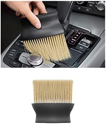 Ziciner Car Interior Detailing Brush, Ultra-Soft Auto Hair Bristles Removal Dust Collectors, Universal Vehicle Interior Cleaning Dashboard, Air Conditioner Vent etc Tool Accessory (1PC, Yellow)