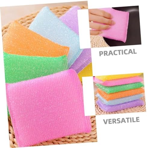 20Pcs Kitchen Dish Scrubber Sponges, Sponge Nylon Cleaning Pads | Scratch Free Design, Removes Stubborn Stains, Keeps Tableware Clean, Not Easy to Deform