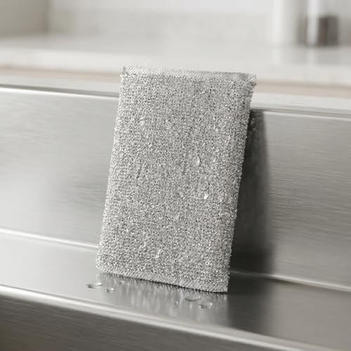 12PCS Non-Scratch Scrub Sponges | Dish Wash Scrub Pads | Heavy Duty Kitchen Cleaning Sponges Scrubber for Dishes Pans Pots Cleaning
