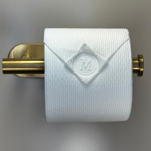 Toilet Paper Stamp Alphabet (Letter M) - Add a Unique Personal Touch to Your Bathroom Decor! Enhance Home Decor. Ideal for Housekeeping, Hotels, Rentals, Home Staging Decor