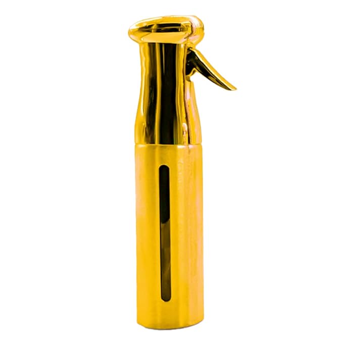 Colortrak Luminous Spray Bottle, 250ml/8.5oz, Gold | Full 360 Degree Distribution for Custom Saturation, Easy-Use Pump for Hair Misting, Quick View Window to Monitor Water Level