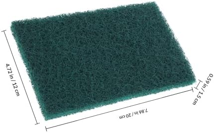 GANAZONO 5pcs Non-Scratch Scouring Pads Heavy Duty Reusable Kitchen Scrubber for Dishwashing and Metal Grills Nylon Household Cleaning Pads with Anti-Grease Technology Multipurpose Bowl