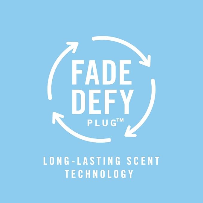 Febreze Plug In Air Freshener, Odor-Fighting Scented Oil Refill, Downy Calm Scent, 3 Refills