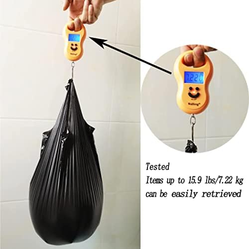 Small Black 4 Gallon Trash Bag,Handle,200 Counts Small Garbage Bags | Thicken Value, For Bathroom Bedroom Office Kitchen